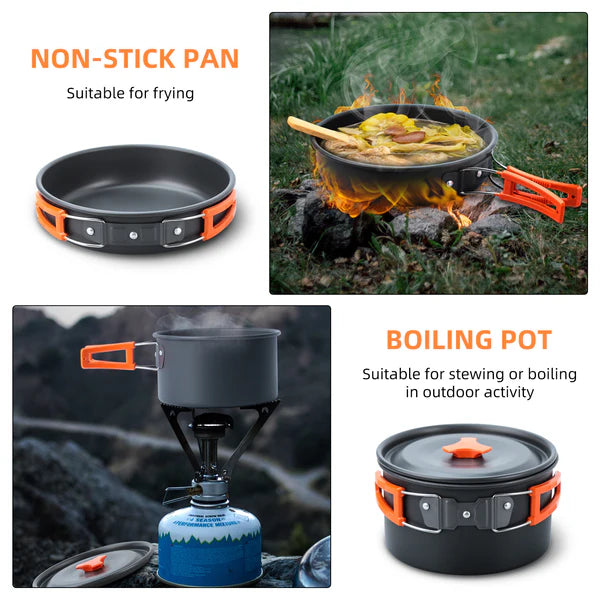 Folding Outdoor Cooking Set