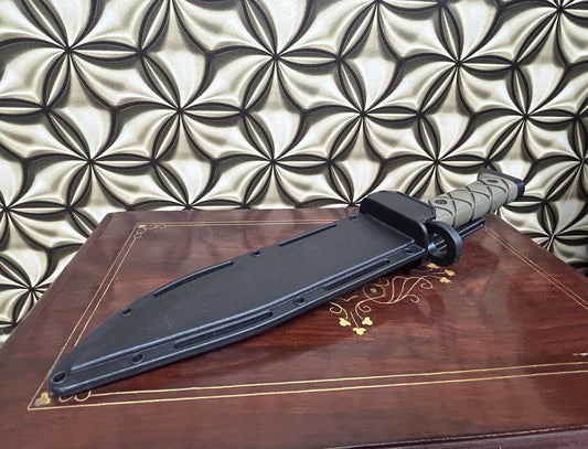 Columbia Tactical Survival Bowie Knife. Fixed Blade, Classic Bowie Knife, High Quality Carbon Steel, Comfortable Grip Handle.