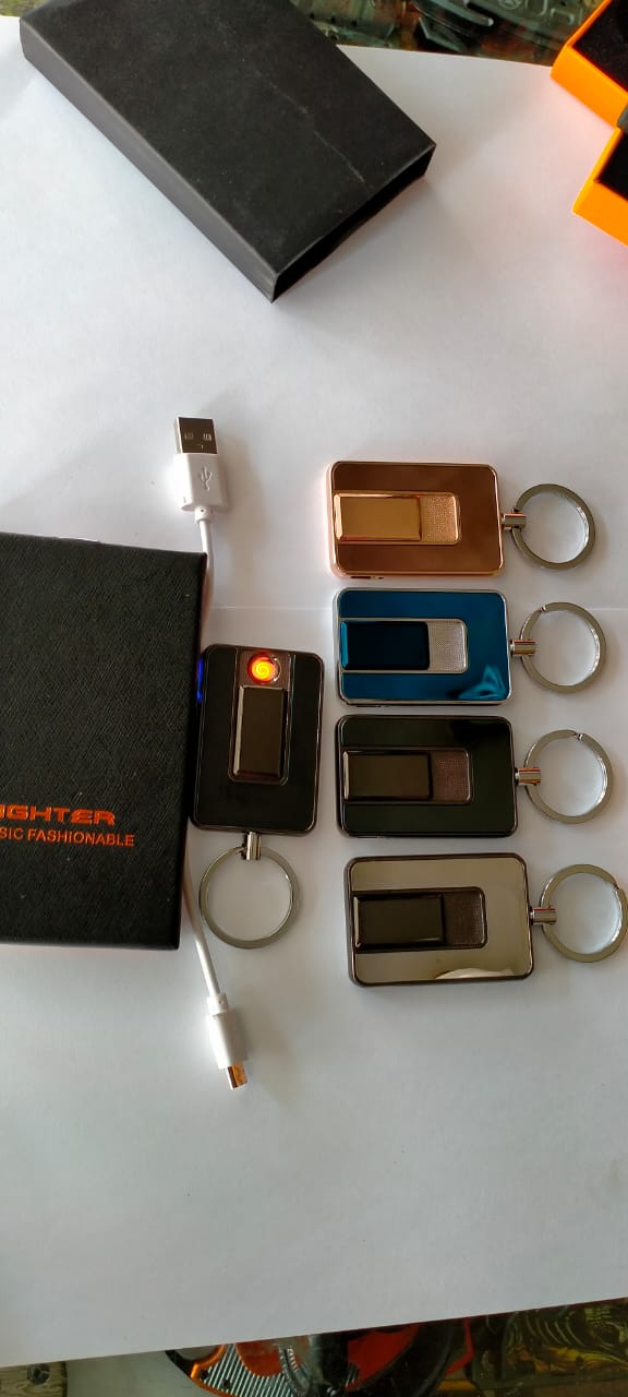 USB Keychain Lighter- Golden