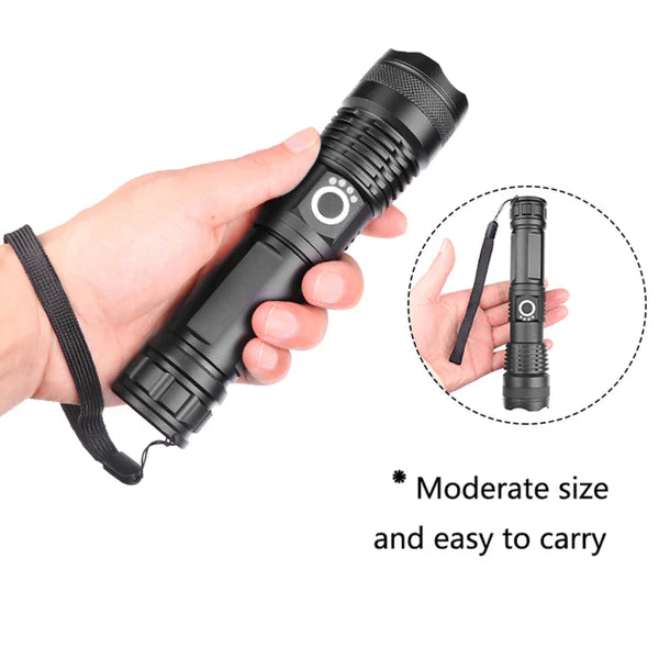 LED Flashlight with Battery Indicator