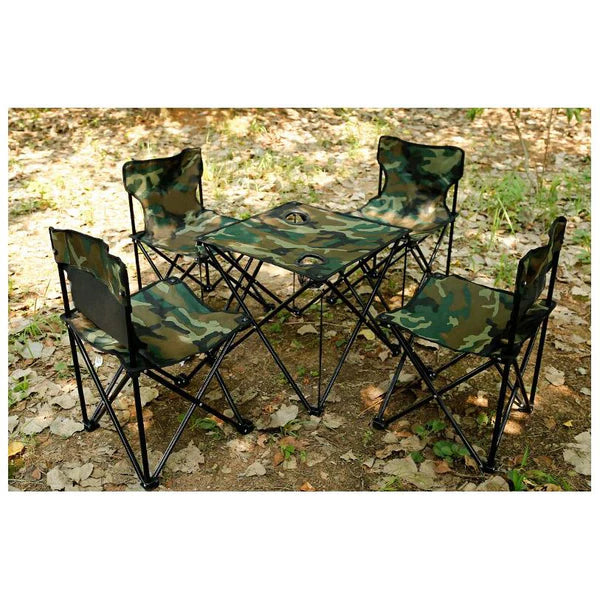 Folding Table and 4*Chairs Set (Camo)