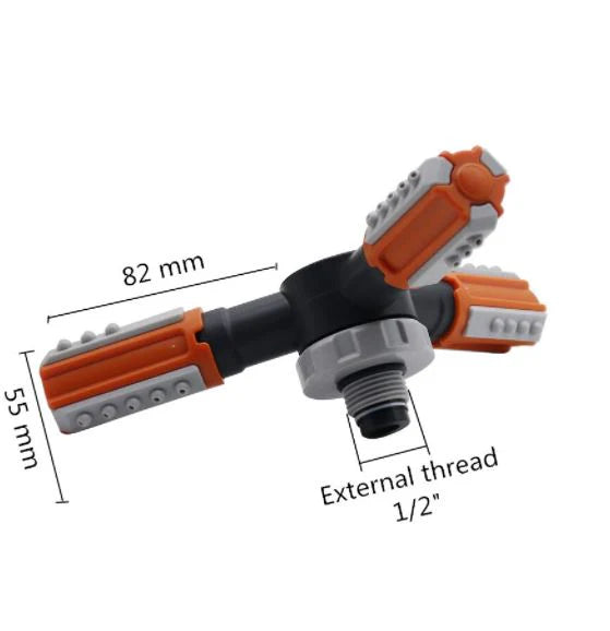 3-Arm Rotating Water Sprinkler