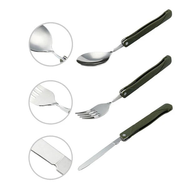 3 Pcs Camping Cutlery Set