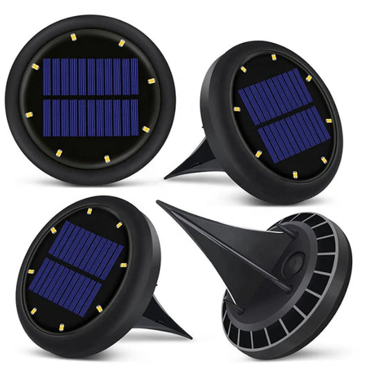 Solar Outdoor Buried LED Light - 4Pcs