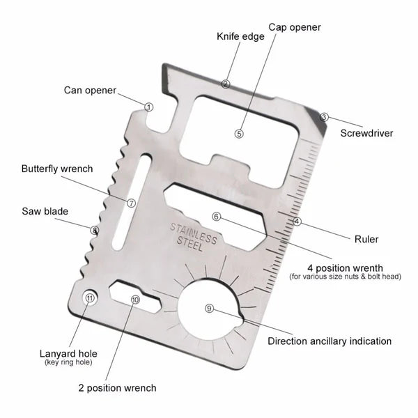 6-in-1 SOS Survival Kit