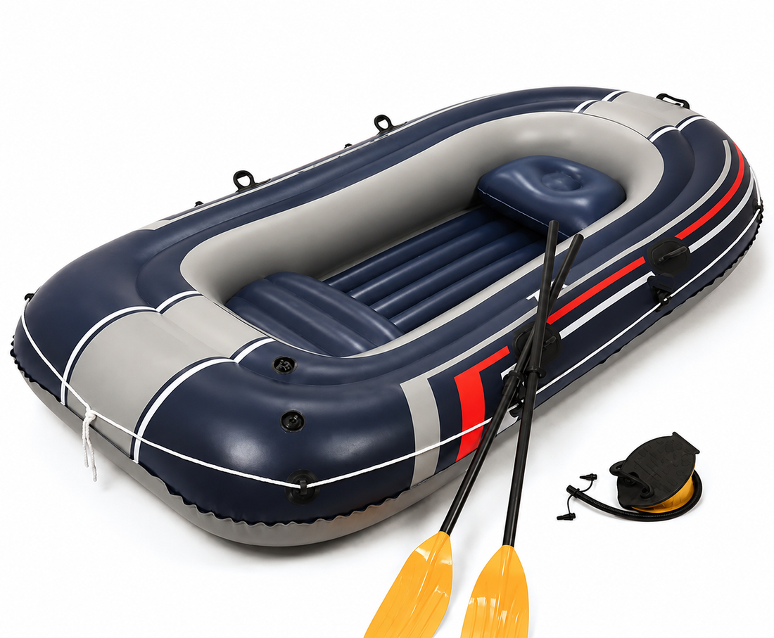 Inflatable Tender Boat With Paddles & Air Pump