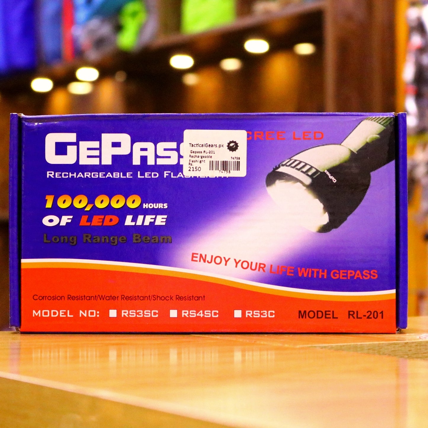 Gepass RL-201 Rechargeable Flashlight