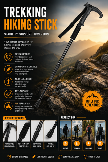 Collapsible Trekking Poles Hiking Stick