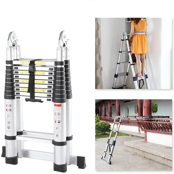 Extendable Foldable Aluminum Ladder 2.2m 14steps