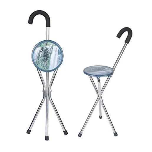 Foldable Walking Stick Stool