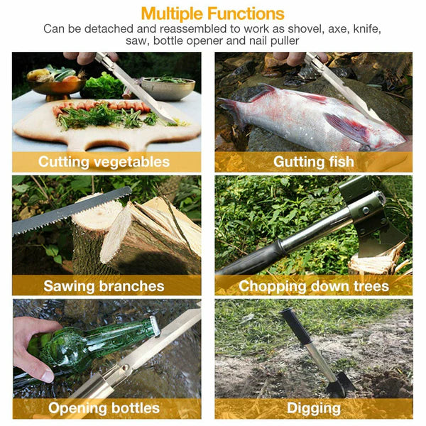 Multifaceted Outdoor Camping Shovel