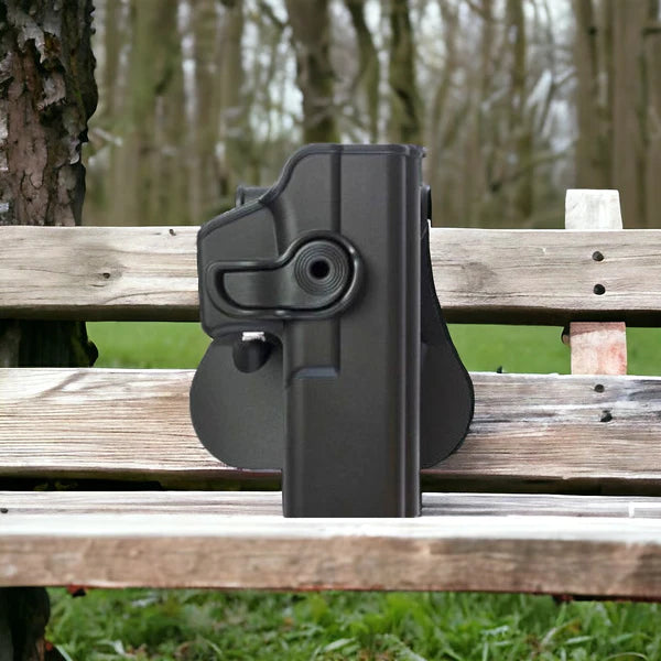 Polymer Holster With Button For Glock