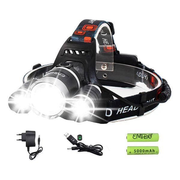 Powerful 4-Mode Headlamp