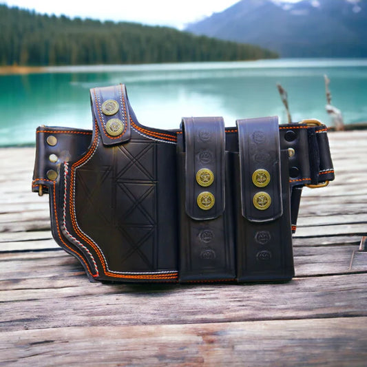 Slanted Leather Holster