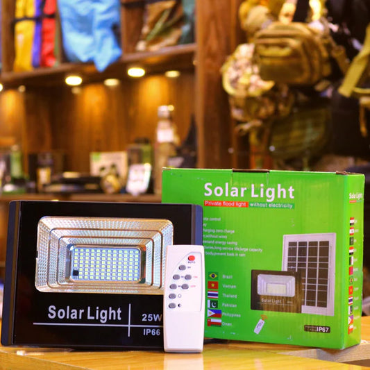 Solar Floodlight with Solar Panel