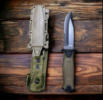 Gerber Fixed Blade Khaki Knife