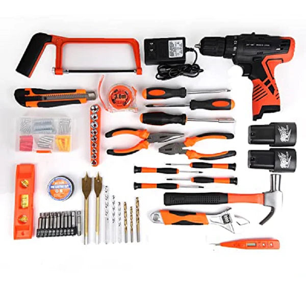 12V Cordless Drill Set with 60 pcs