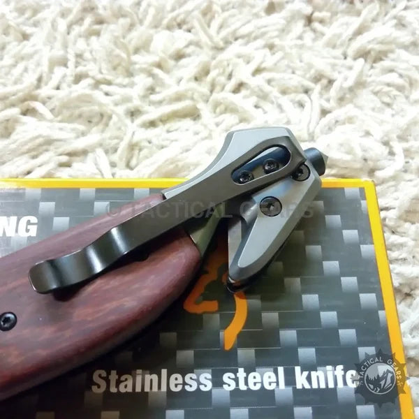 Browning DA167 Wooden Handle Folding Knife