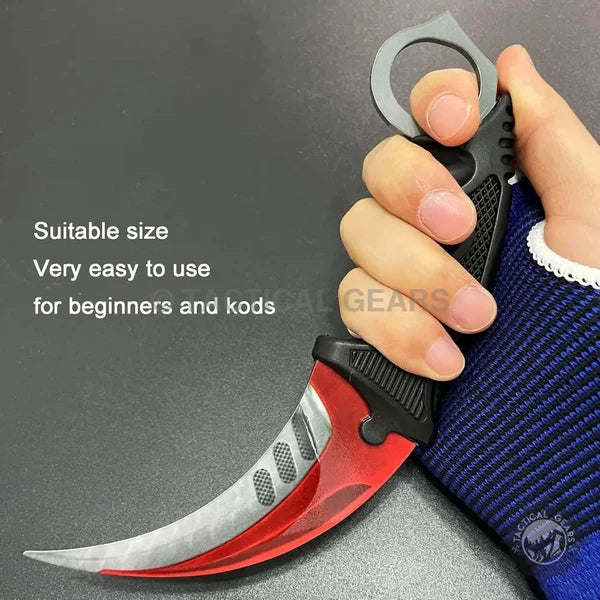 Spiderman Crack Pattern Karambit Knife
