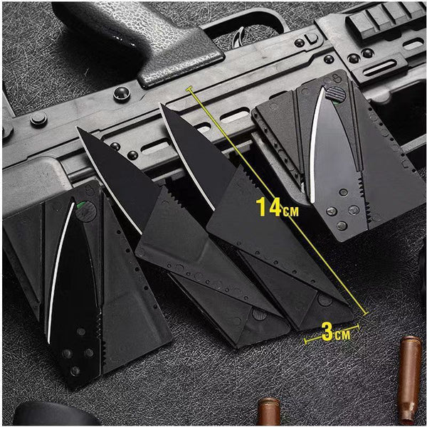 Garberiel Credit Card Knife - Black Tactical Sharp Blade Knife