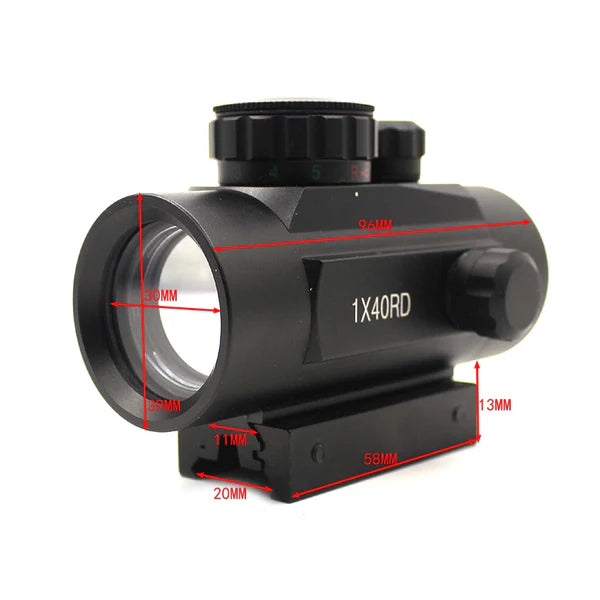 Holographic 1x40 Red Dot Sight Scope