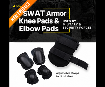 4 Pcs SWAT Armor Knee Pads and Elbow Pads